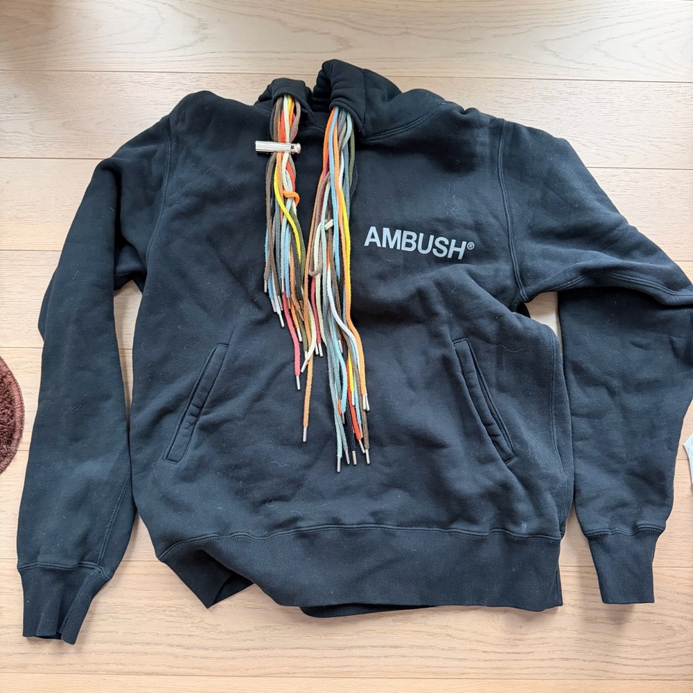 AMBUSH logo-print drawstring sweatshirt Size 3